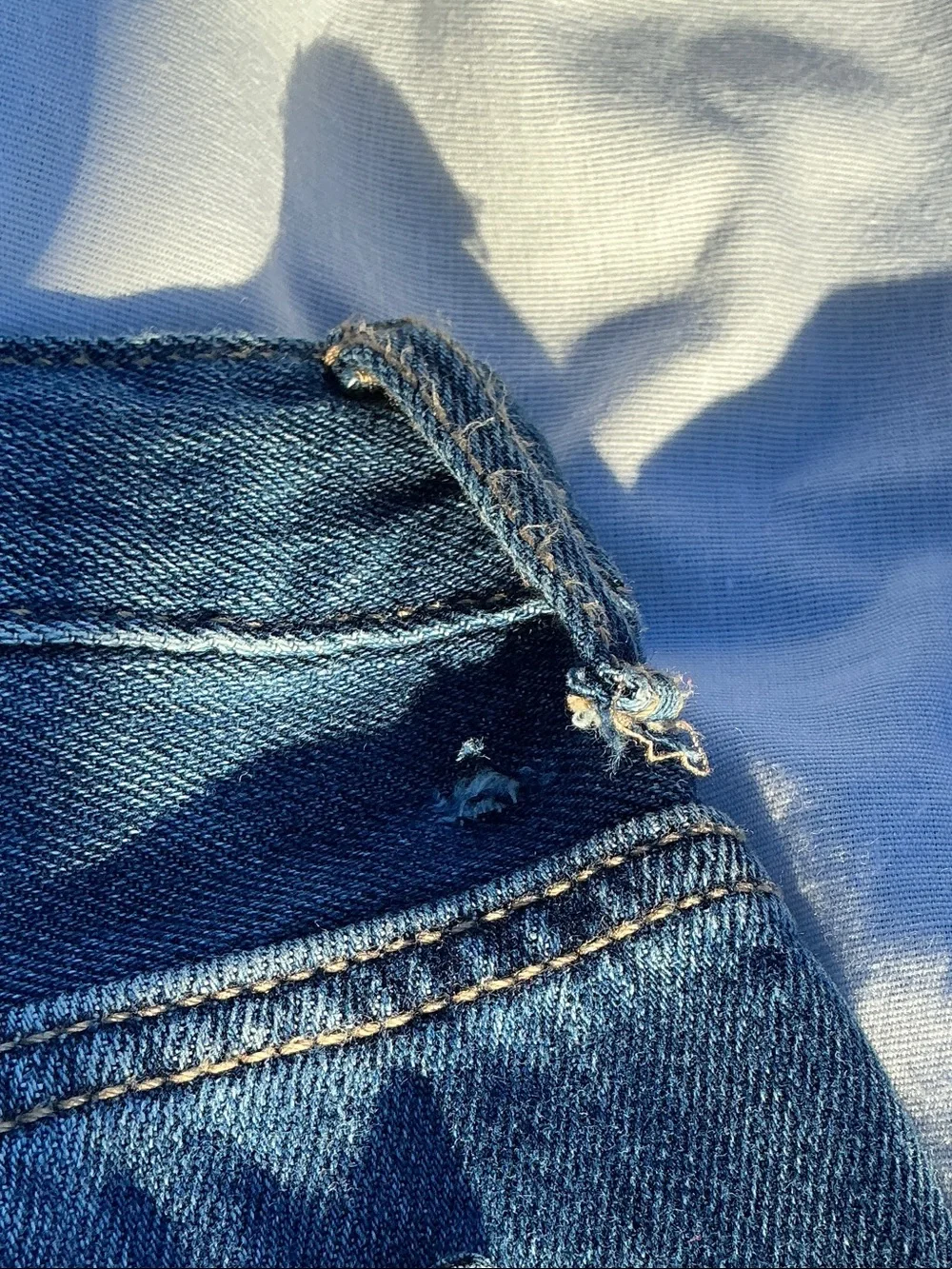 The Children's Place Dark Blue Straight Leg Jeans with Stud Accents